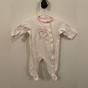 Little Me footie onesie 3 month “thank heaven for little girls”